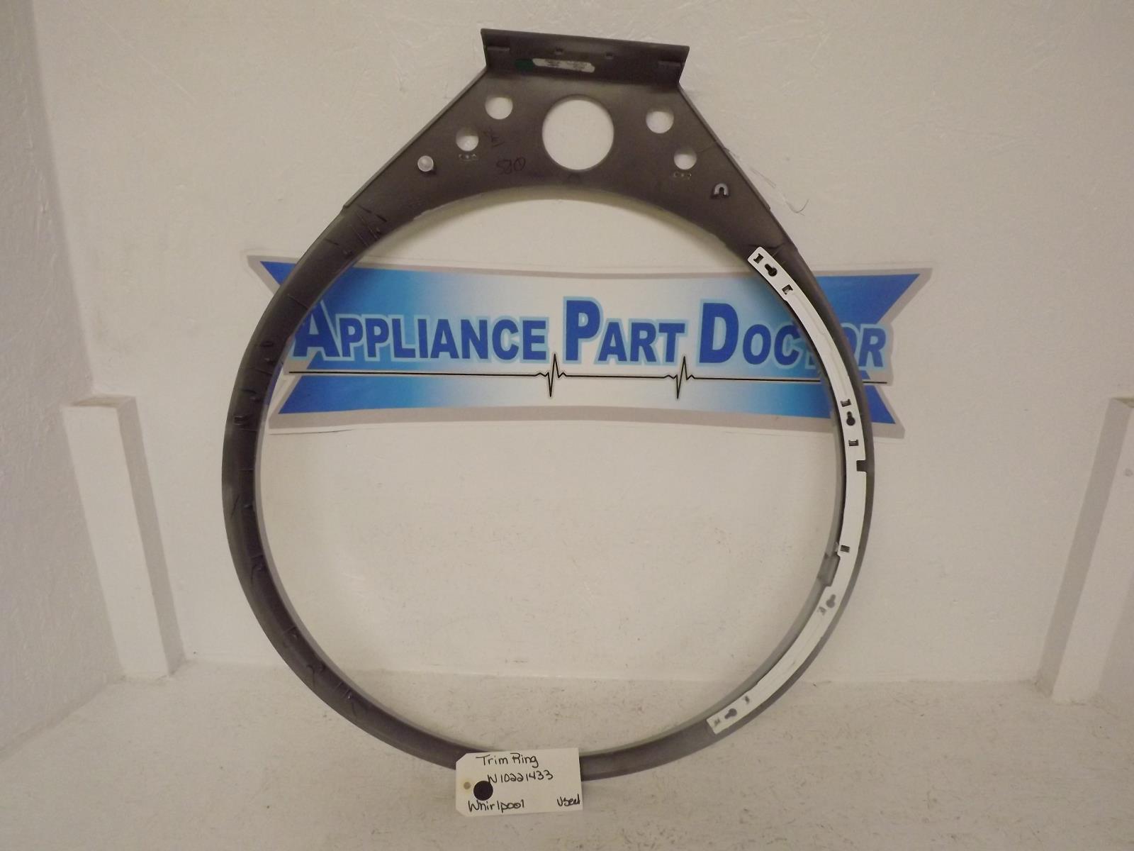 Whirlpool Washer W10221433 Trim Ring Used Whirlpool Washer W10221433 Trim Ring Used